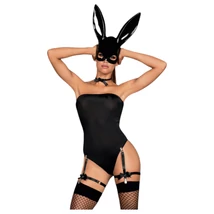 Obsessive OB7008 Sexy Bunny - sexy zajko kostým (čierna)