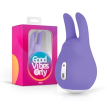 Good Vibes Tedy - nabíjateľný zajačí vibrátor na klitoris (fialový)